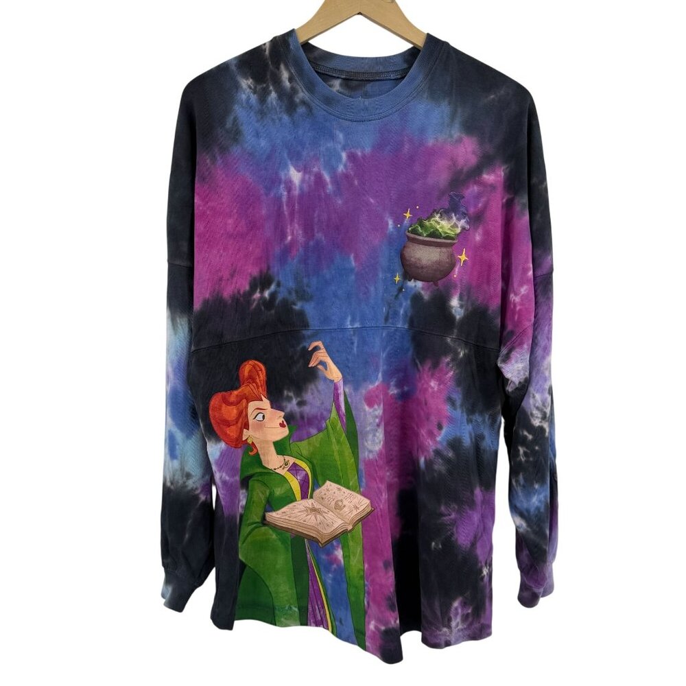 Disney Spirit Jersey Hocus Pocus tie dye L/S t shirt size small oversized - Picture 2 of 8